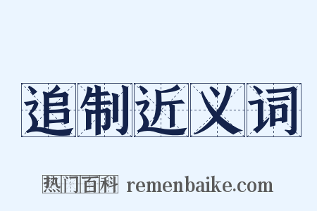追制近义词是什么意思的图片